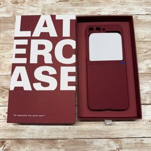 Latercase Galaxy Z Flip 5 Crimson Phone Case Impossibly Thin New Open Box